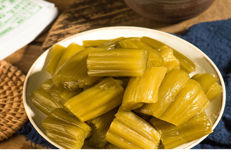 温州特产咸菜梗臭菜梗洪杆永嘉台州腌菜梗酸芥菜心泡菜头下饭菜 芥菜
