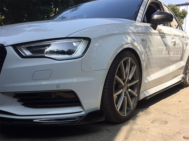 适用于汽车改装通用侧裙侧控流碳钎纹侧铲侧裙控流包角风刀后包角分体