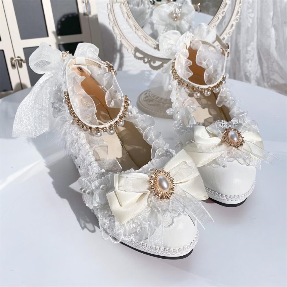 定制不退换花嫁洛丽塔鞋子梅露露ita鞋子高跟鞋手作lo鞋仙女鞋百搭