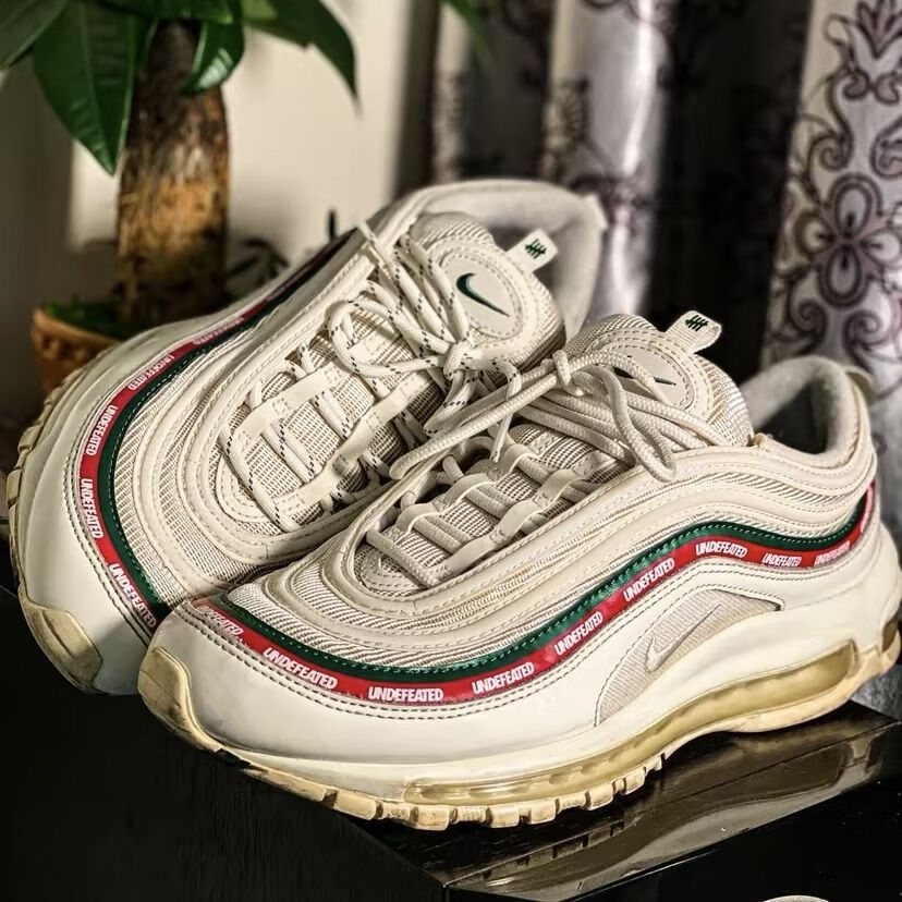【自营官方旗舰】air max 97白子弹全掌气垫鞋3m反光白蓝男女鞋白绿