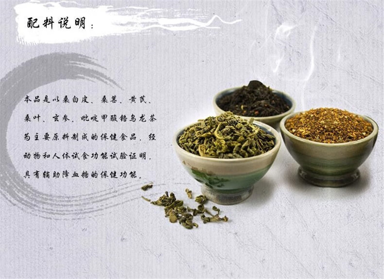 北京同仁堂牌同仁益平茶 辅助降血糖茶辅助降糖茶正品适宜血糖偏高者