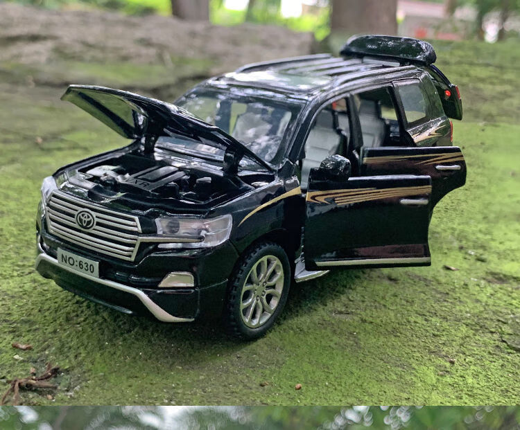 合金仿真丰田普拉多兰德酷路泽车模型汽车路虎玩具车六门回力声光