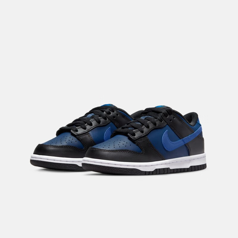 耐克nike女鞋dunk low gs大童 黑蓝 低帮休闲板鞋 dh9765-402 35.