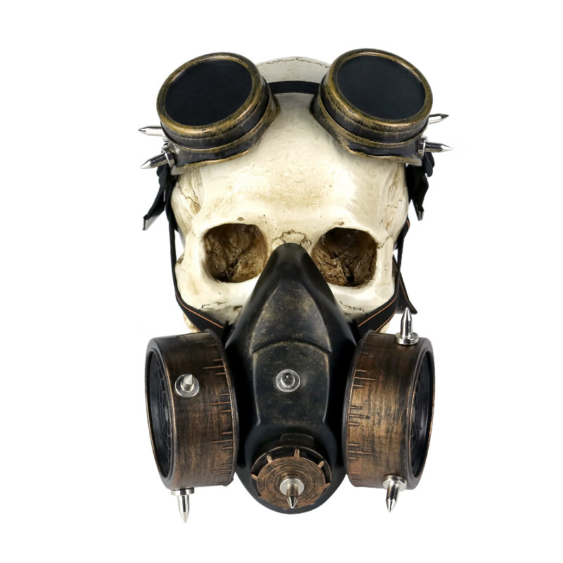 面具赛博朋克钢铁老爷赛博朋克2077蒸汽朋克护目镜机械防毒面具万圣节