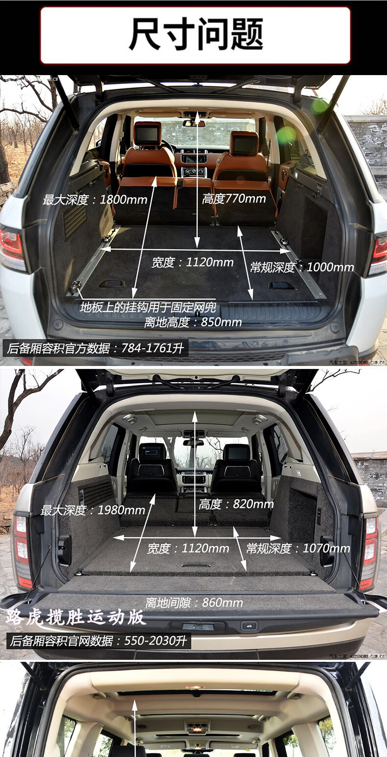 路虎揽胜创世加长版汽车后备箱储物箱揽胜行政版运动版收纳箱路虎卫士