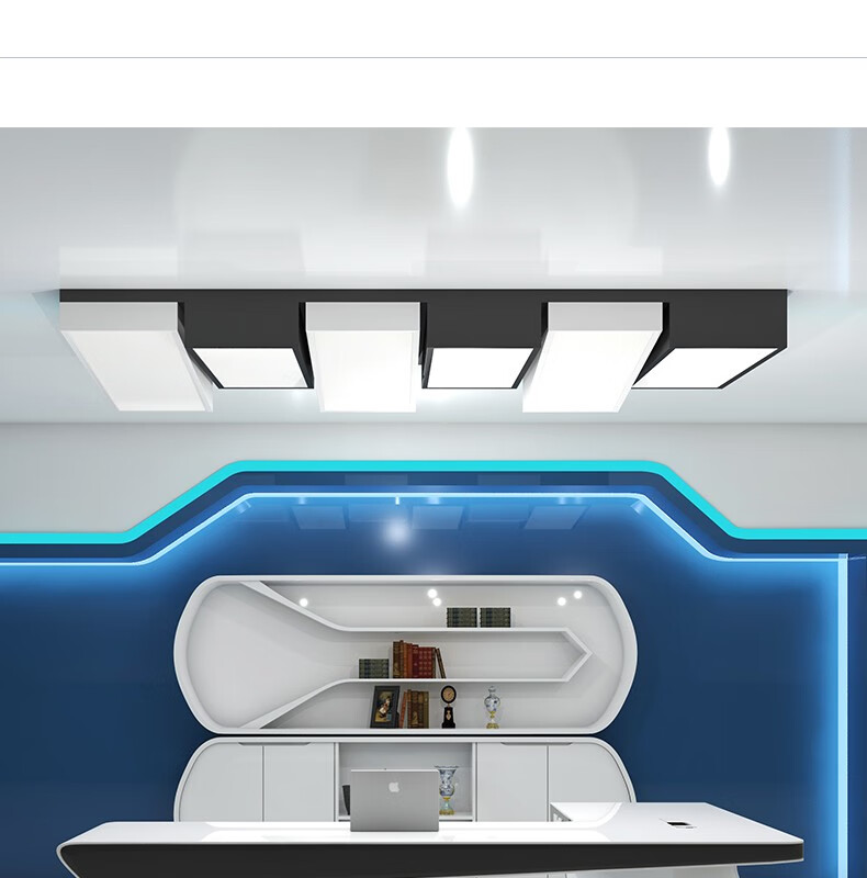 沃聚老板桌办公桌总裁桌椅组合现代简约大班台科技感主管经理桌高档