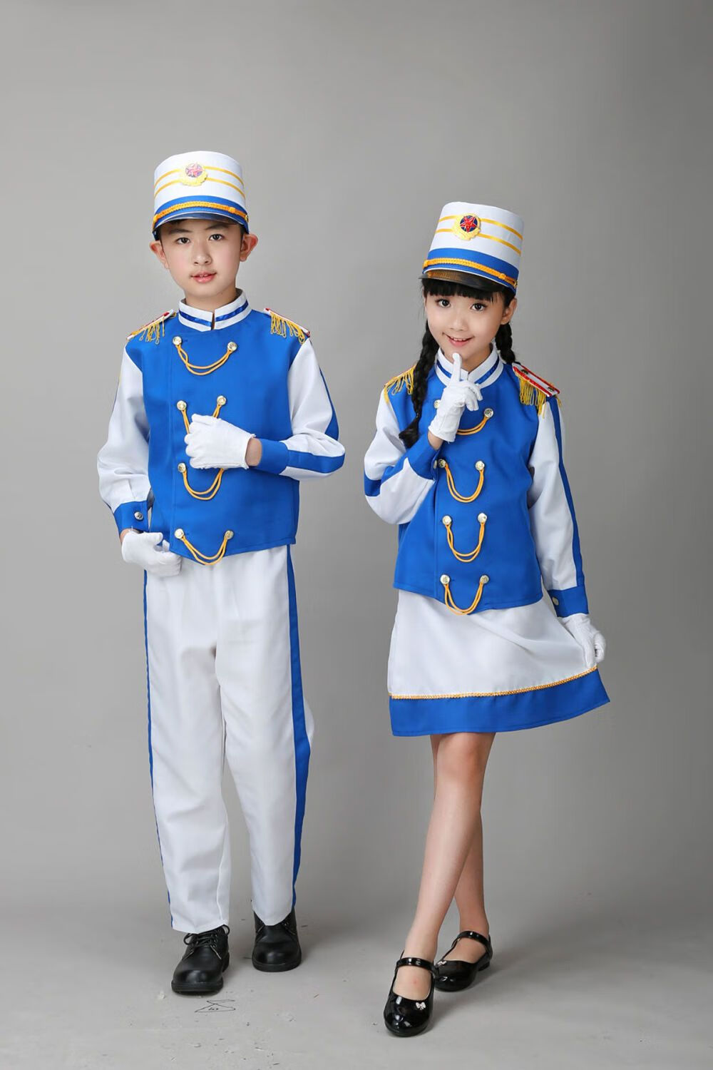 【价保30天】儿童鼓号队服装演出服男女中小学仪仗队鼓乐队表演升旗手