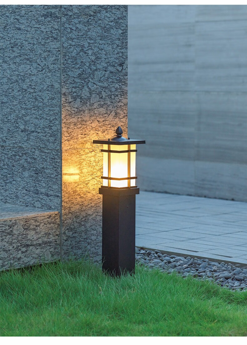 tuyage中式庭院灯草坪灯景观灯地灯lde户外防水壁灯复古草坪灯高69cm