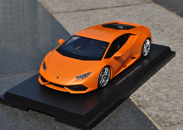兰博基尼lp610汽车模型1:18 合金仿真跑车汽车模型摆件礼品 桔色