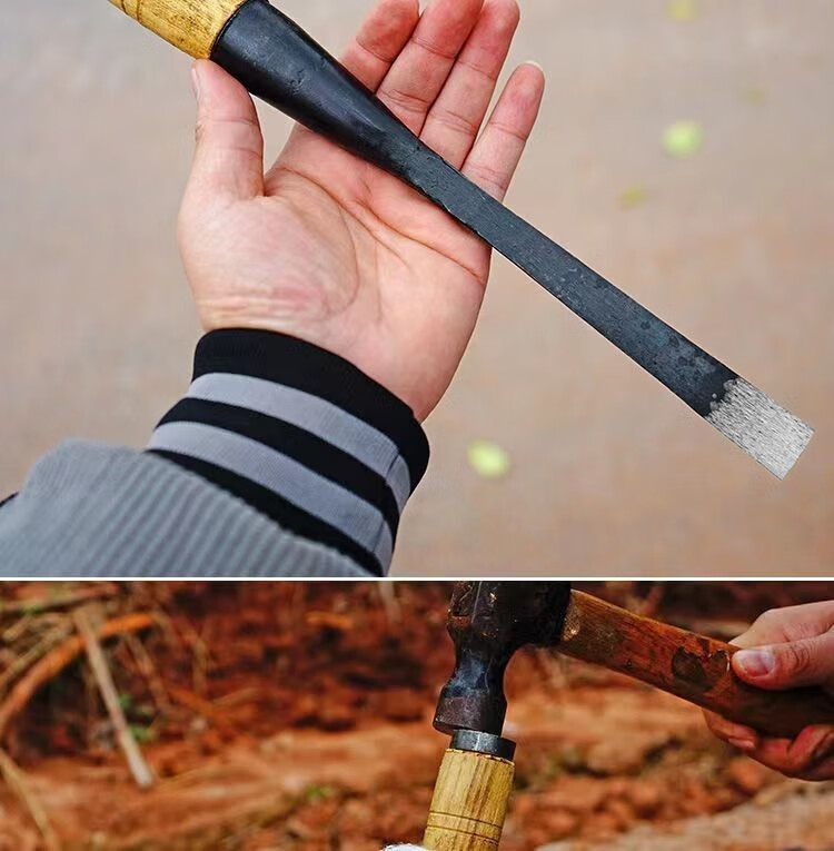 木工专用凿子木工凿子平凿老凿子手工锻打老式夹钢凿子扁平凿 锰钢