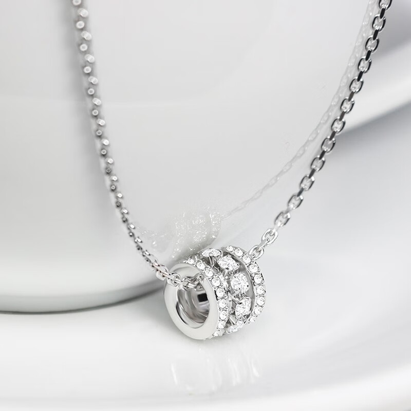 swarovski 施华洛世奇小蛮腰项链女转运珠锁骨链颈圈长毛衣链生日女