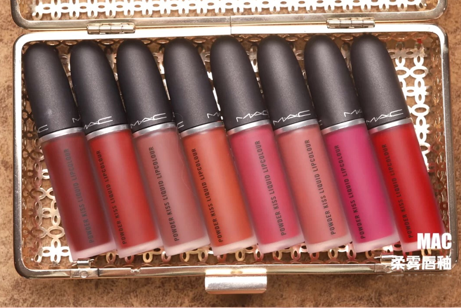 魅可mac唇釉棒棒糖口红唇膏/104/103车厘子色唇液彩妆生日礼物礼盒装