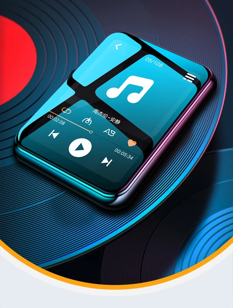 Aipuda mp3 bluetooth music player mp4 full screen student Walkman lossless reading novel touch screen operation English hearing treasure external playback repeater high school students gradient blue 8G touch screen version Aipuda mp3 bluetooth music player mp4 full screen student Walkman lossless reading novel touch screen operation English hearing treasure external playback repeater high school students gradient blue 8G touch screen version