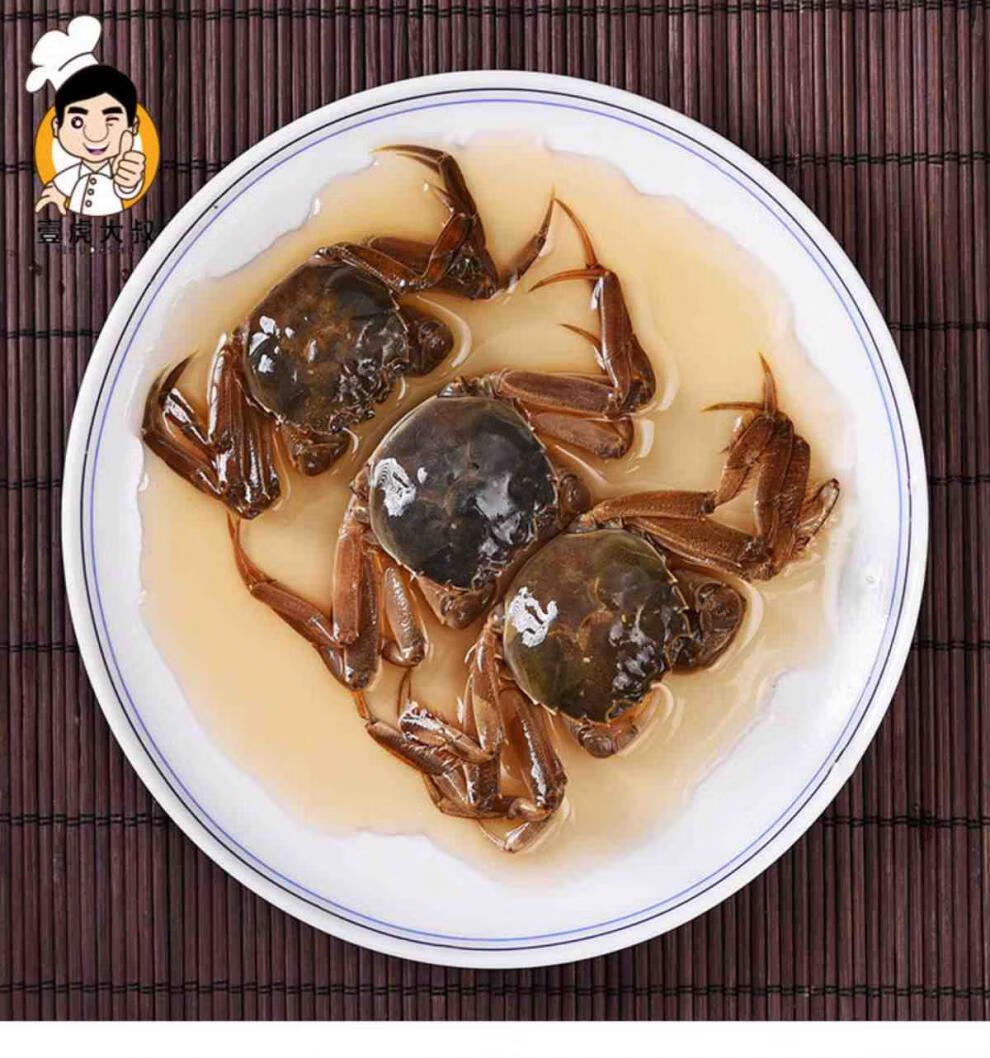 宁波冷菜900g瓶餐桌美味腌制宁波醉蟹小河蟹醉毛蟹醉螃蟹900g