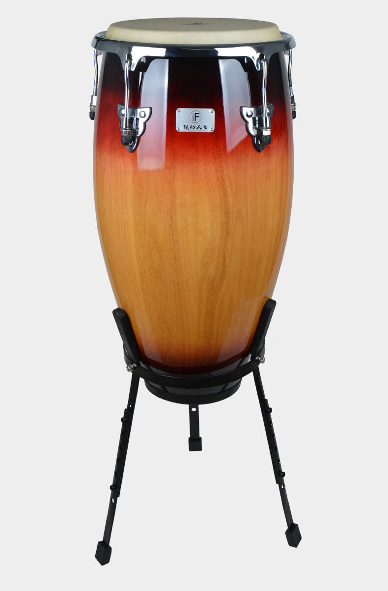 康佳鼓conga 拉丁鼓水牛皮手鼓 椿木鼓腔10寸11寸12寸组合 支架 11.