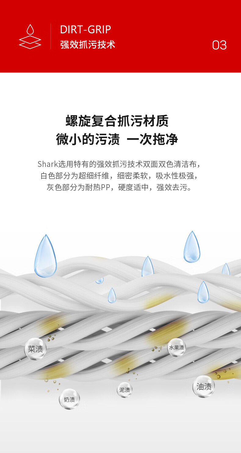 38061-Shark鲨客蒸汽拖把手持家用擦地拖地高温除菌多功能电动手持清洁机蒸汽干湿两用清洁机T8 Lite 蒸汽拖把T8 Lite-详情图