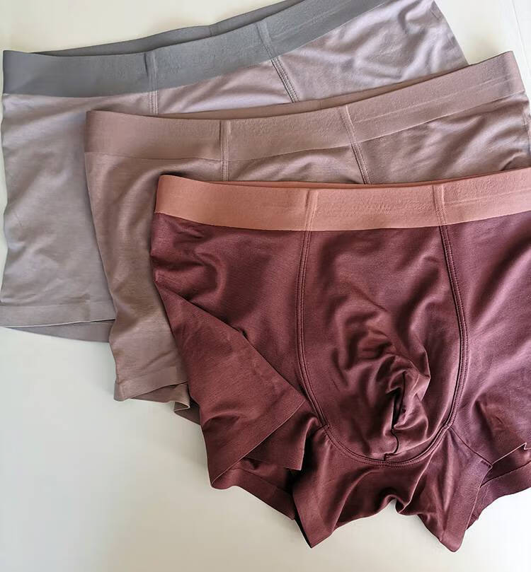 浪莎棉透气中腰平角裤四角裤内裤男士舒适短裤头底裤衩男式裤衩子132
