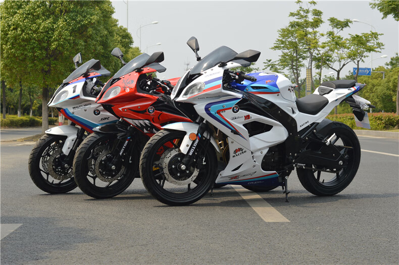 定制全新款国产摩托车大型跑车rr地平线街车双缸水冷400cc重机车趴赛