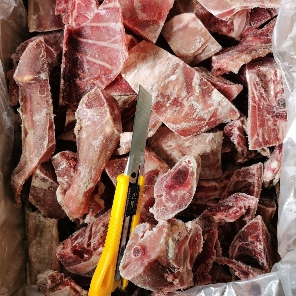 冷冻新鲜生羊肉去皮羊肉切块羔羊切块毛重20斤一箱商用精选食材江苏