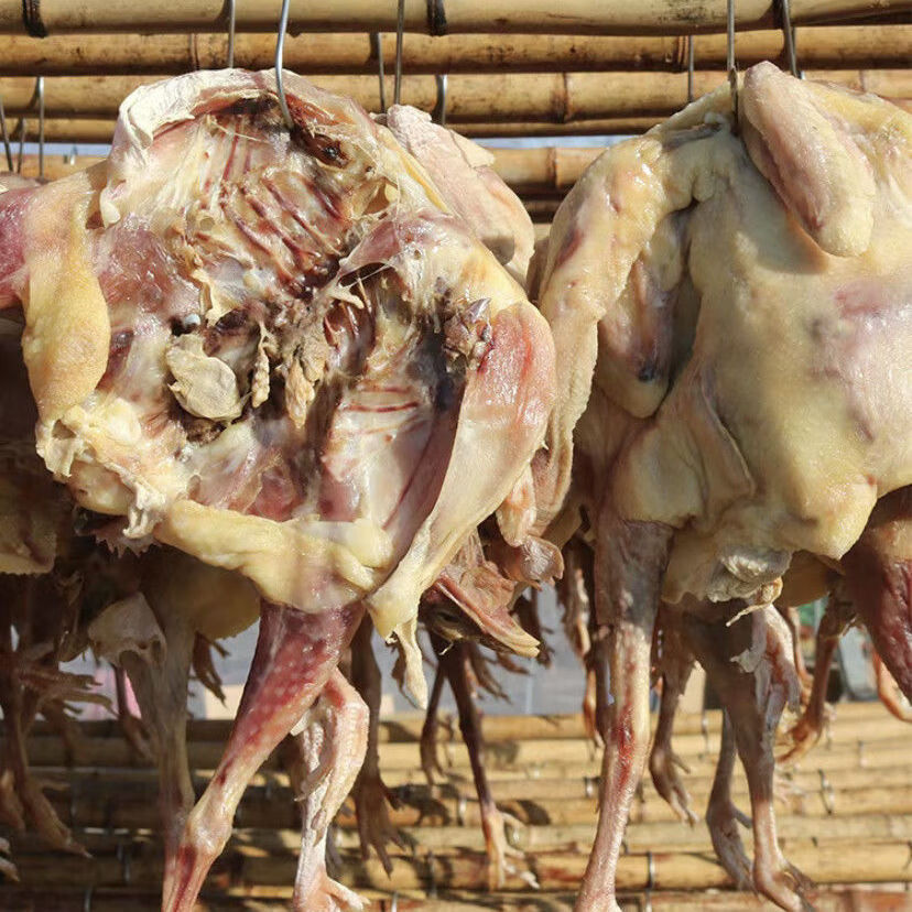 风干鸡整只腊鸡湖北地方土特产农家自制腊鸡咸货美食腊板鸭腊土鸡3只