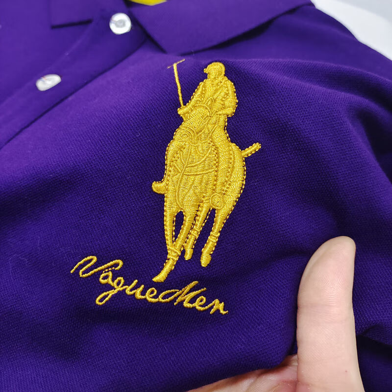 保罗骑士polo男装夏季纯棉大马标短袖男简约翻领马球polo衫半袖基础