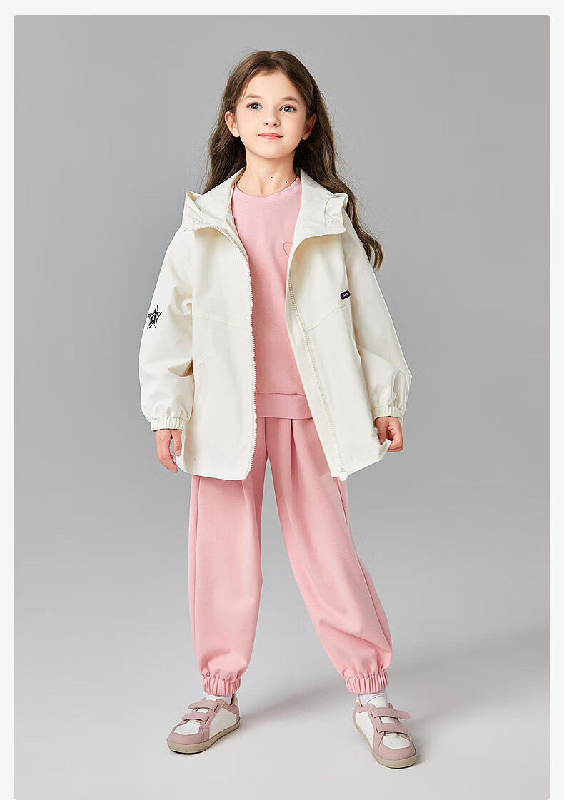 DEESHA Girls' Outerwear Spring 2025 Fashion Casual Hooded Jacket for Older Children, Dream Purple, Size 170 10