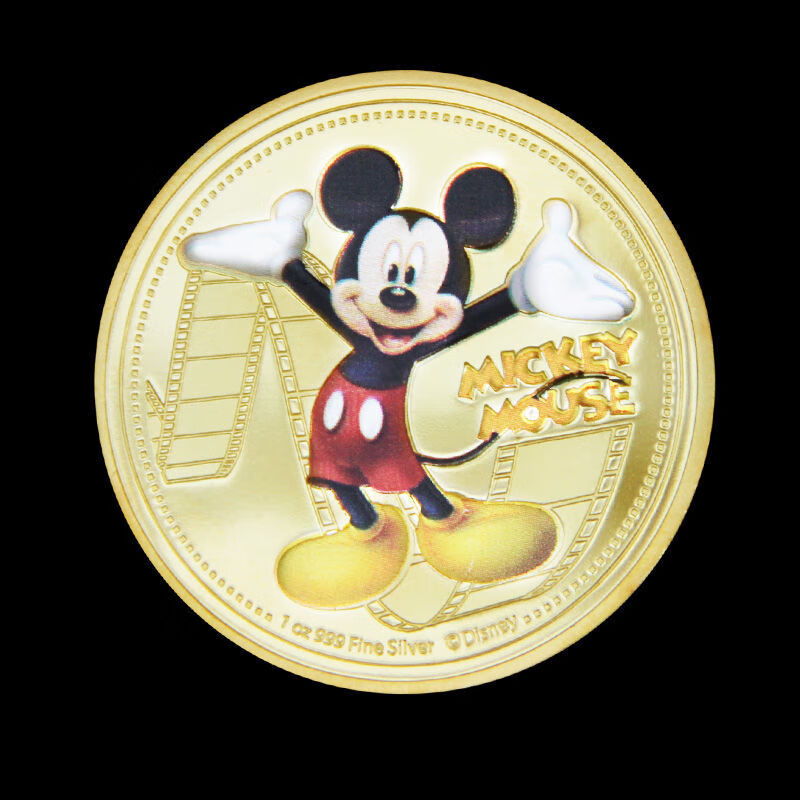 定制新款牙仙子金币纪念章男童女童掉牙仙子鼓励金色币礼物 艾莎和