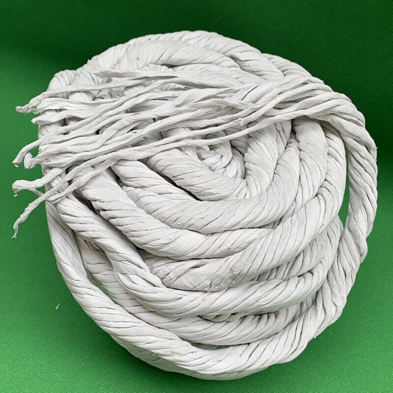 石棉绳耐高温防火隔热保温扭绳窑炉门密封有尘无尘编织圆石棉线绳 12