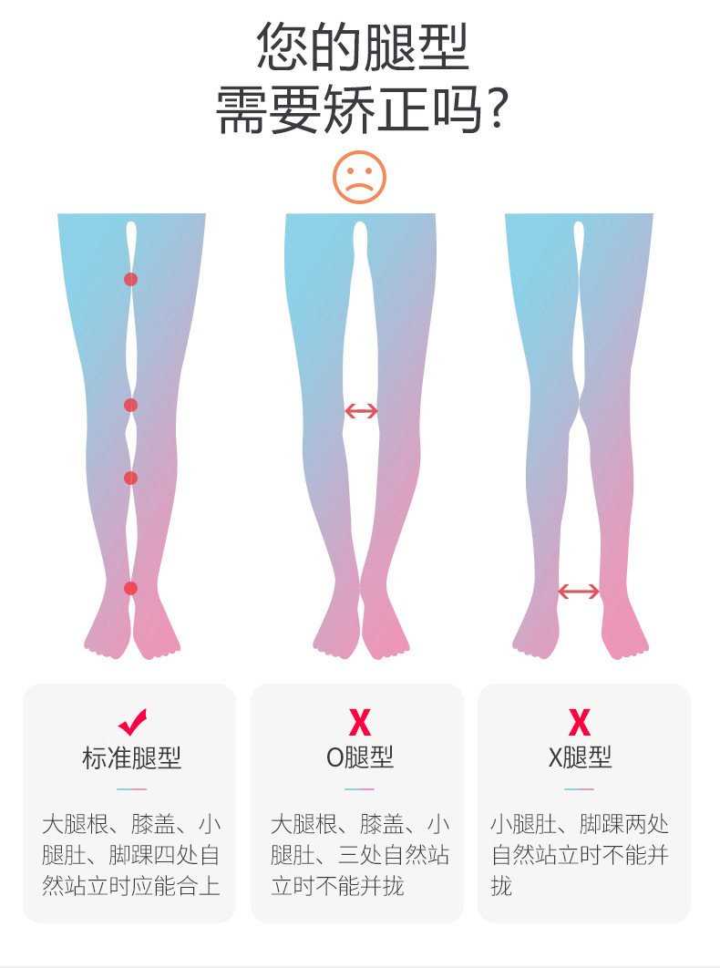 xo腿型矯正器綁腿帶x形腿羅圈腿兒童糾正o型腿部矯正腿型神器直腿成人