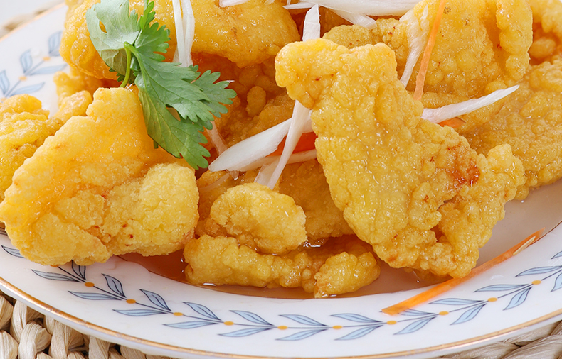 东北锅包肉油炸鸡肉半成品带糖醋汁空气炸锅半成品食材速食小酥肉 1袋