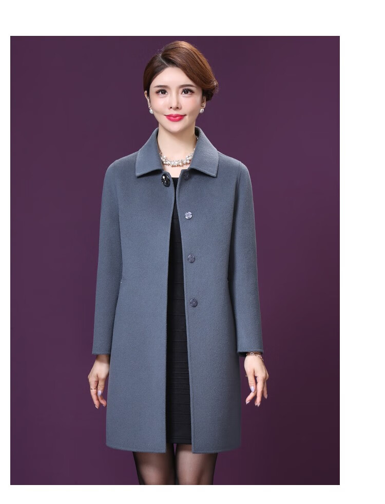 fernsick高定品牌时尚双面呢羊绒大衣女中长款2020冬季新款中老年大码