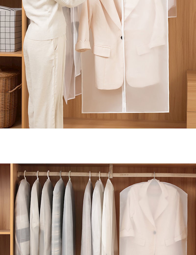 家用防尘罩衣服衣物罩半透明挂衣袋防尘袋衣罩大衣防尘袋大衣西服套子