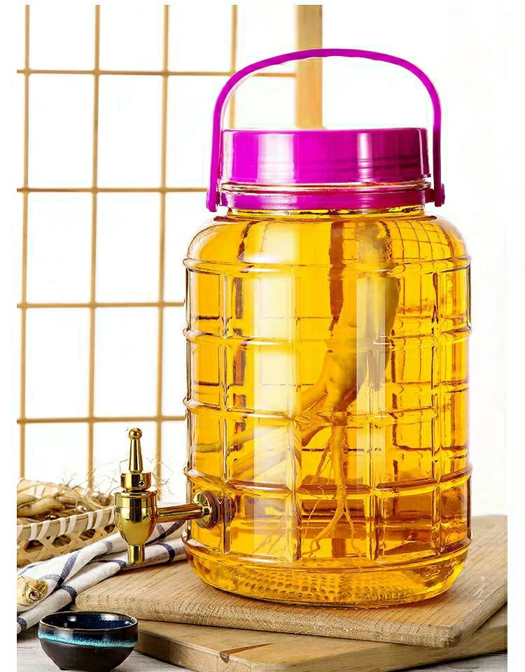 泡酒玻璃瓶带龙头家用10斤20斤酵素密封泡酒瓶泡菜酒坛子泡酒罐 30斤