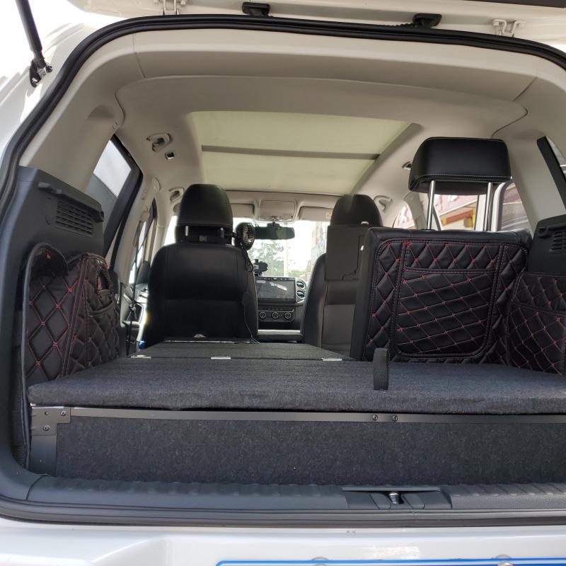 适用于大众 途观 床车改装 后备箱多功能储物箱定制 车床车魔盒 铺平