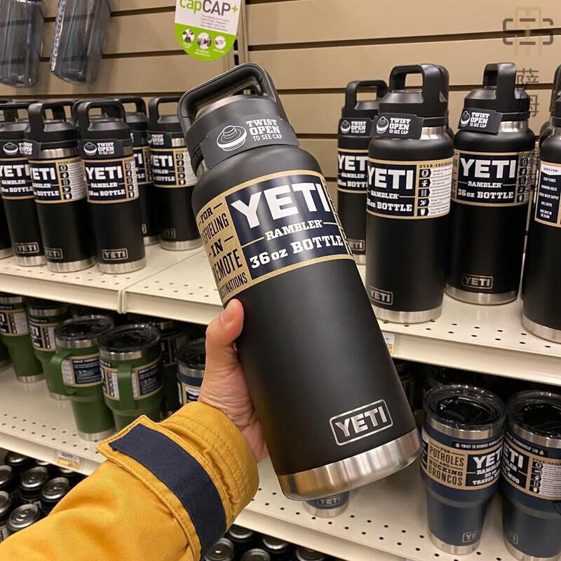 加拿大yeti保温杯巨折现货yeti双层不锈钢咖啡杯车载杯保温保冷手拎杯