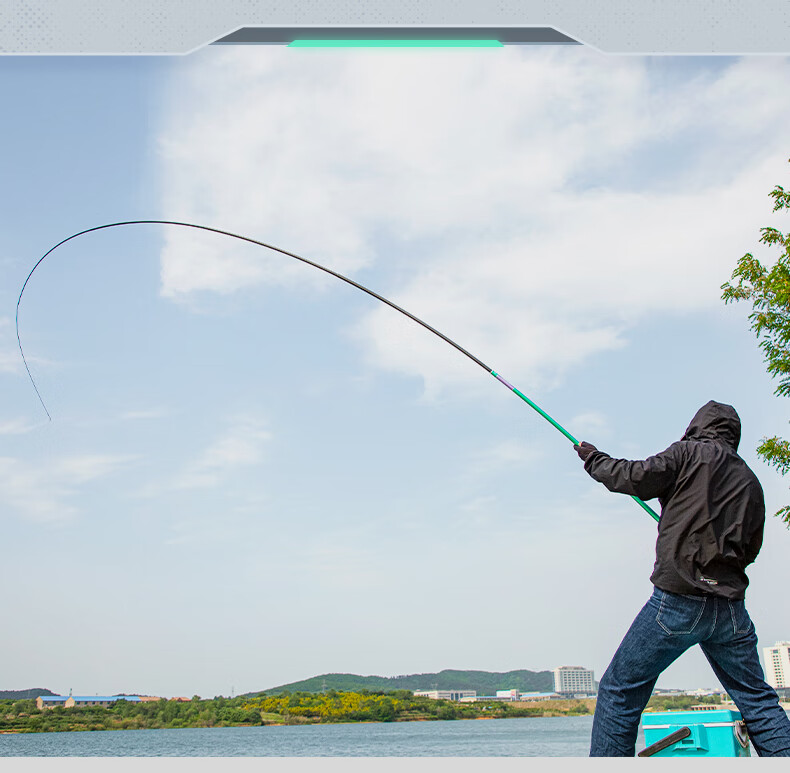 Grsaed Jieze 6.3-Meter Fishing Rod, Ultra-Light And Ultra-Hard Carbon Fiber Fishing Pole, Hand Rod, Platform Fishing Rod, Carp Rod, Crucian Carp Rod, Fishing Tackle 20