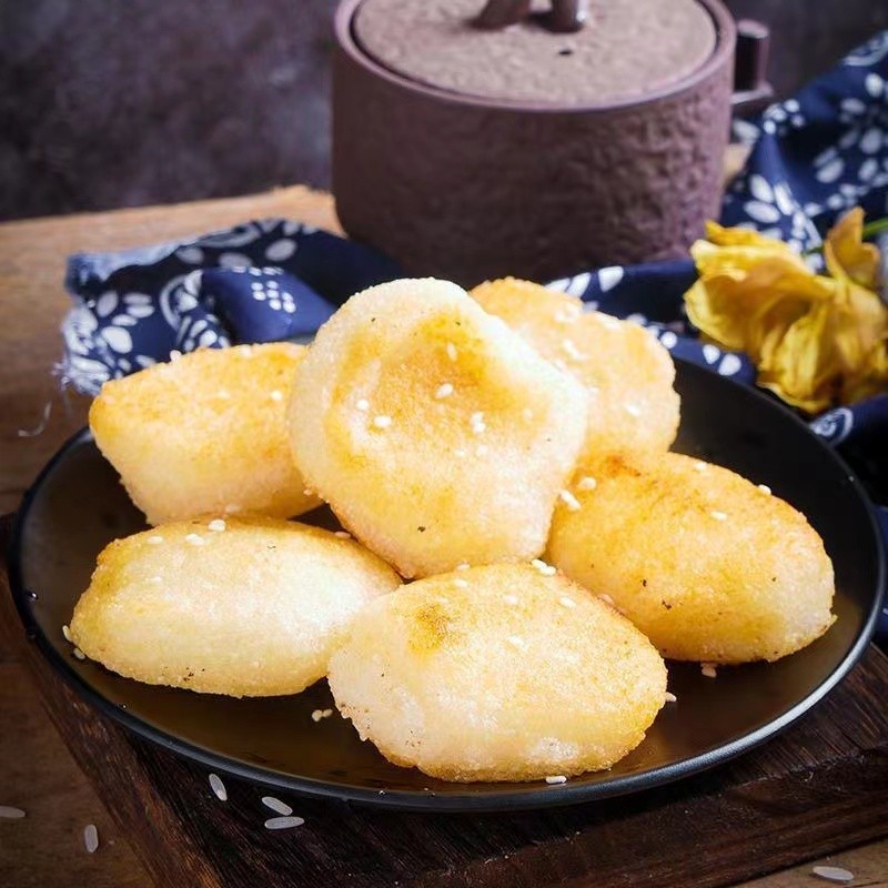 手工糯米糍粑年糕湖南粑粑纯糯米手工糍粑 3斤加黄豆粉2份 纯糯米粑粑