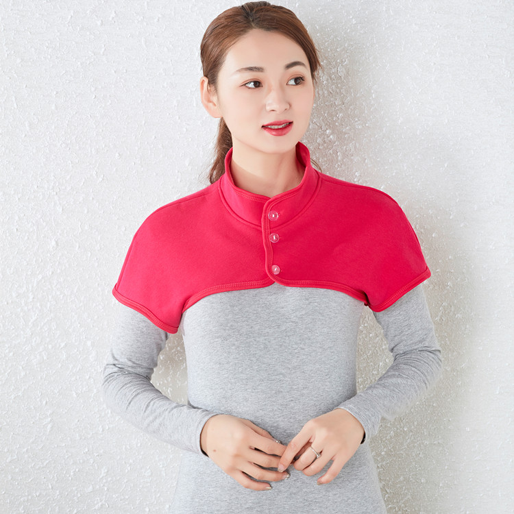 春夏季薄款护肩保暖睡觉肩部坐月子护肩膀套棉透气脖套男女士通用薄绒