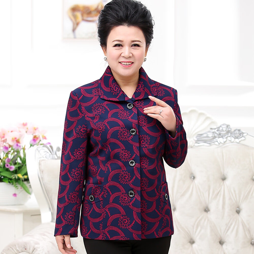 精选中老年女装春秋装老年人衣服女妈妈春装上衣50岁以上奶奶宽松外套