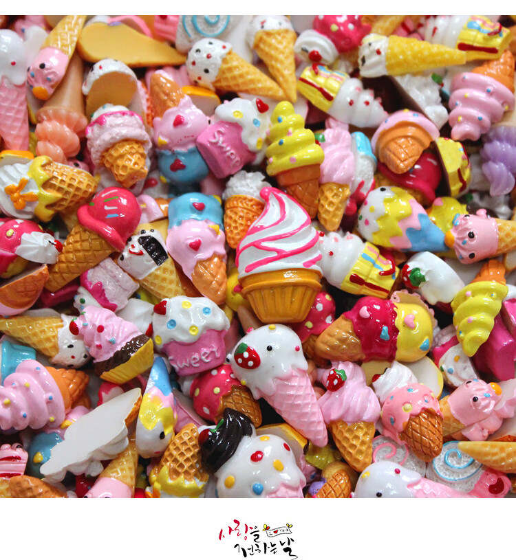 左右季手机壳diy材料仿真奶油胶树脂小配件少女心福袋手工自制饰品