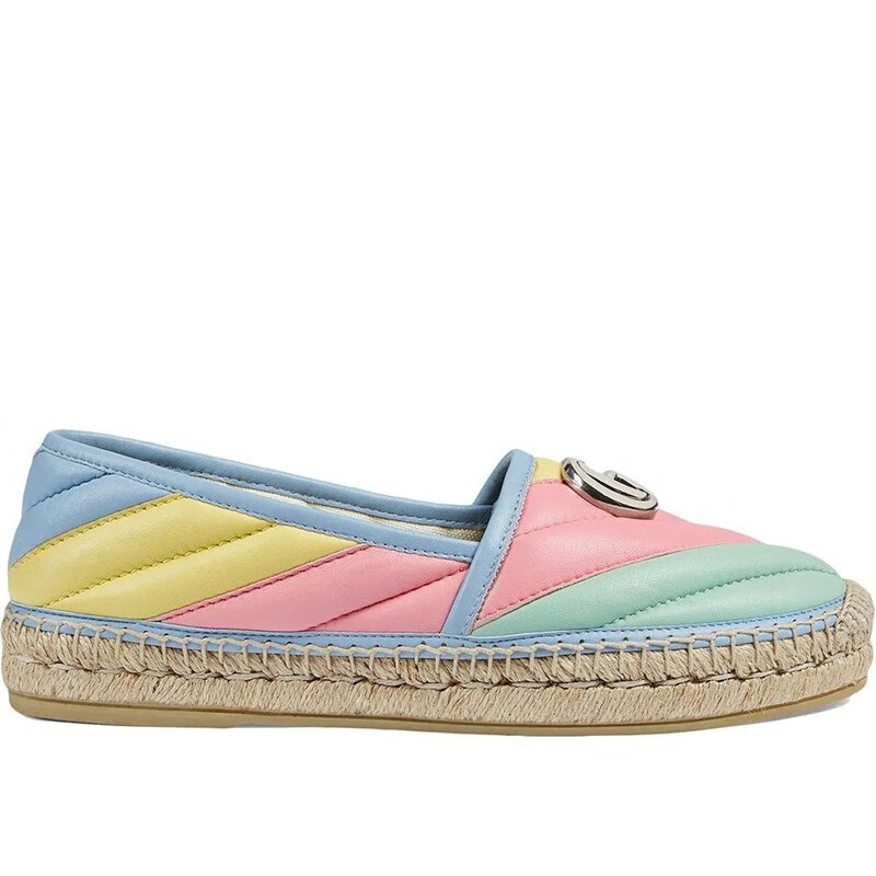 古驰(gucci)女款 matelassé 草编鞋 6281600cgb0 36.