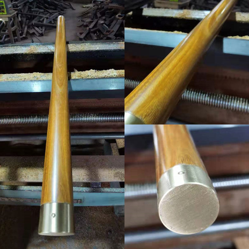 把玩棍防身健身棍瑜伽棍文玩红木棍随身手把件鬼脸木棍 黑紫檀 60长