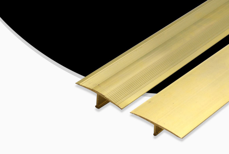 加厚t型铜压条木地板压条门槛条铜条过门条滑铜条门扣条下单片数运费