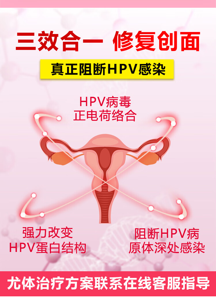 抗hpv生物蛋白敷料hpv卡波姆凝胶转阴病毒预防宫颈炎私密护理妇科炎症