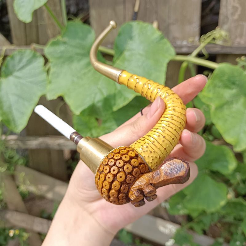 特价处理高端轻奢涵酷贵州两用型竹子烟杆竹节烟杆老