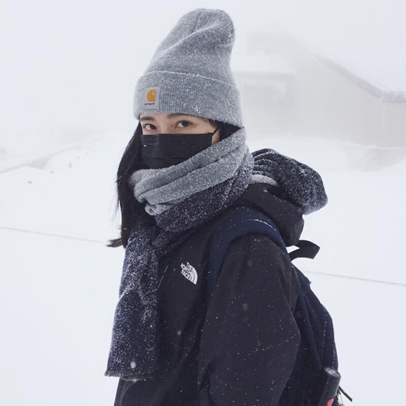 卡哈特帽子女 carhartt卡哈特针织冷帽子女秋冬季毛线帽男欧美潮牌