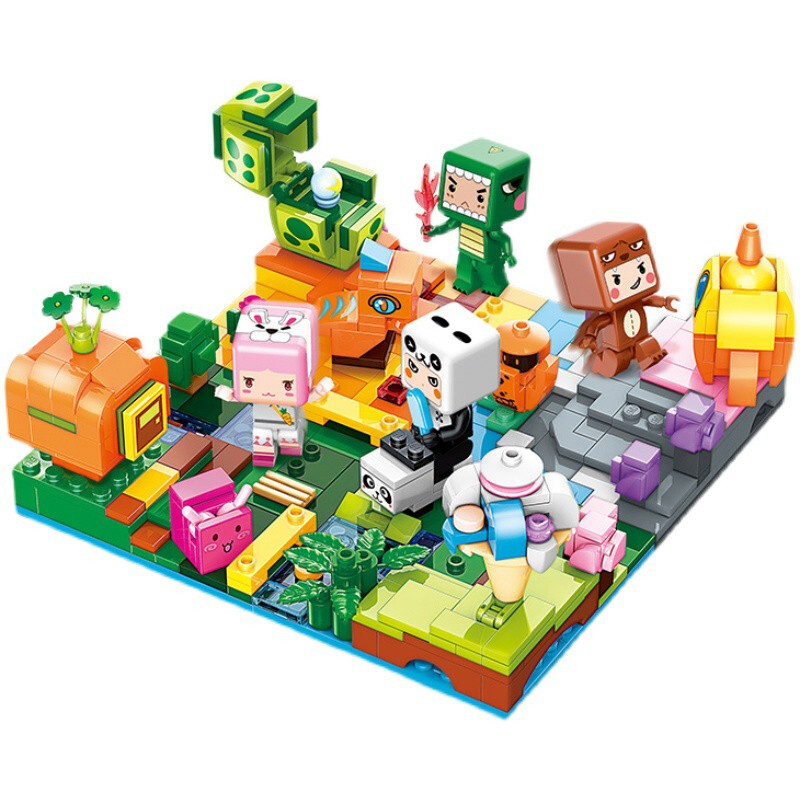 启蒙积木72011小盒装我的迷你世界拼装玩具塑料拼插男孩女小颗粒小孩