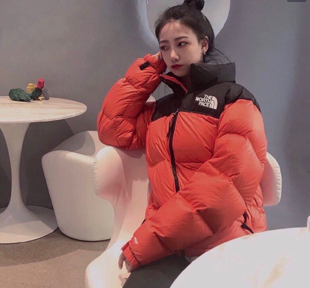 the north face北面1996羽绒服冬季美版男女款tnf暴力橙700蓬外套