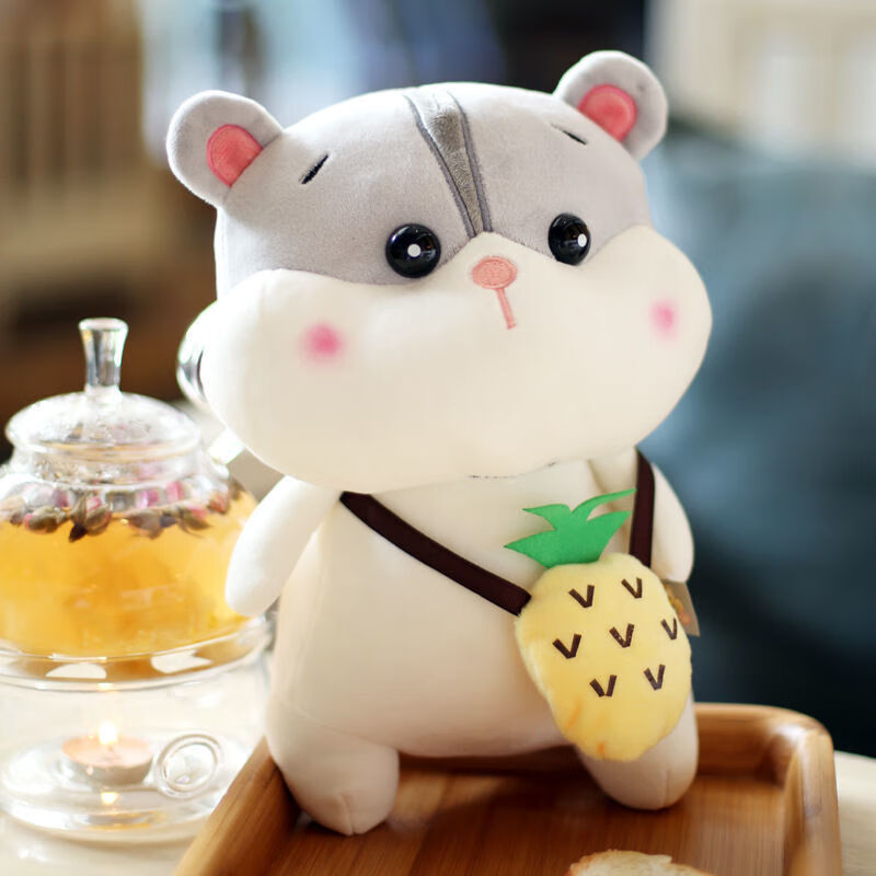 适用于支持可爱背包仓鼠公仔小老鼠毛绒玩具小号水果仓鼠玩偶布娃娃