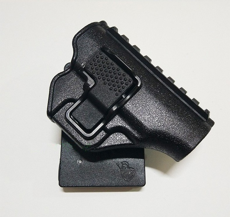 新款快拔套腰部式枪套弹夹套战术防抢快拔硬质塑料 64单排弹夹套 官方